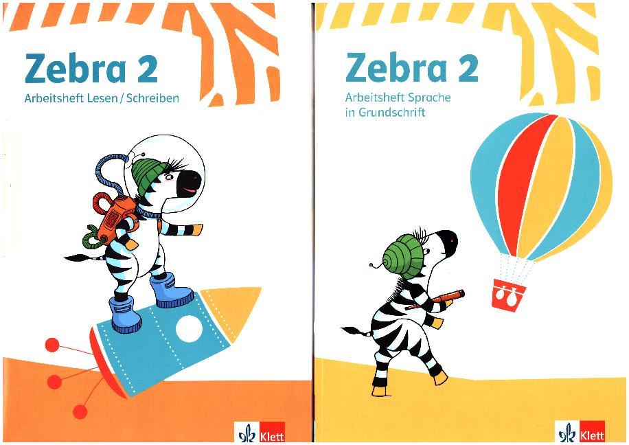Zebra 2. Paket: Arbeitsheft in Grundschrift Arbeitsheft Lesen/Schreiben Klasse 2