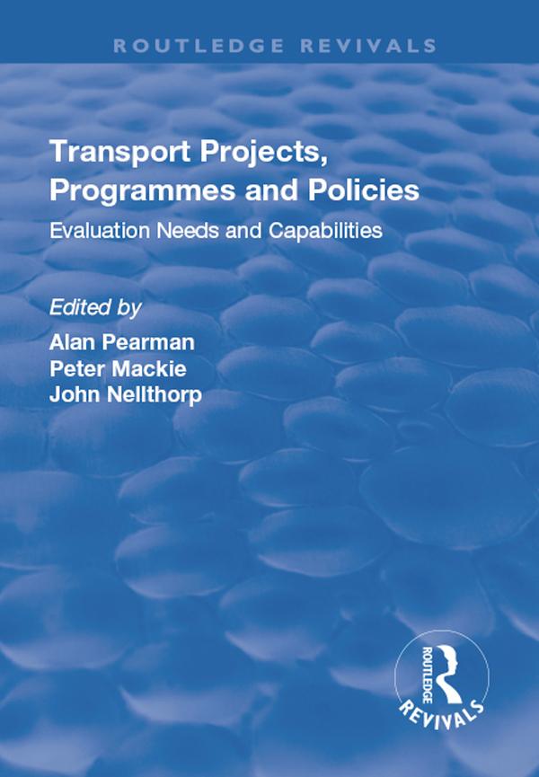Transport Projects Programmes and Policies