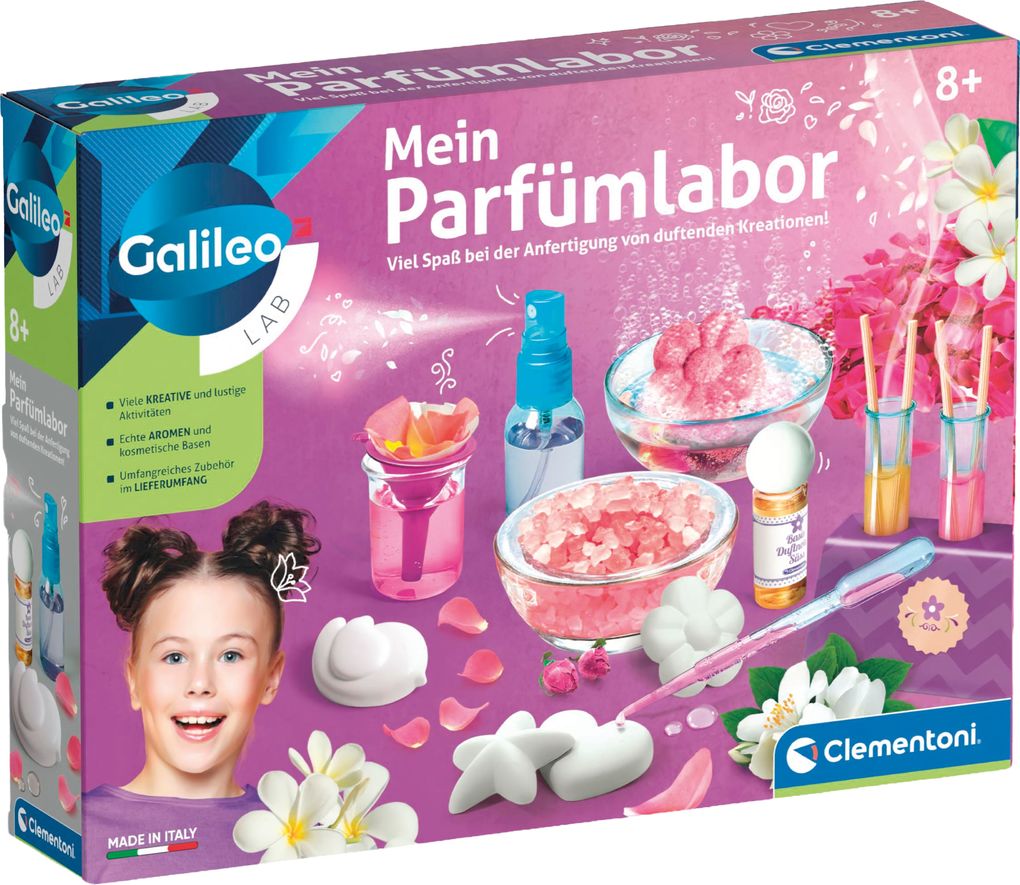 Clementoni - Il mio laboratorio di profumi, Tedesco, Multicolor