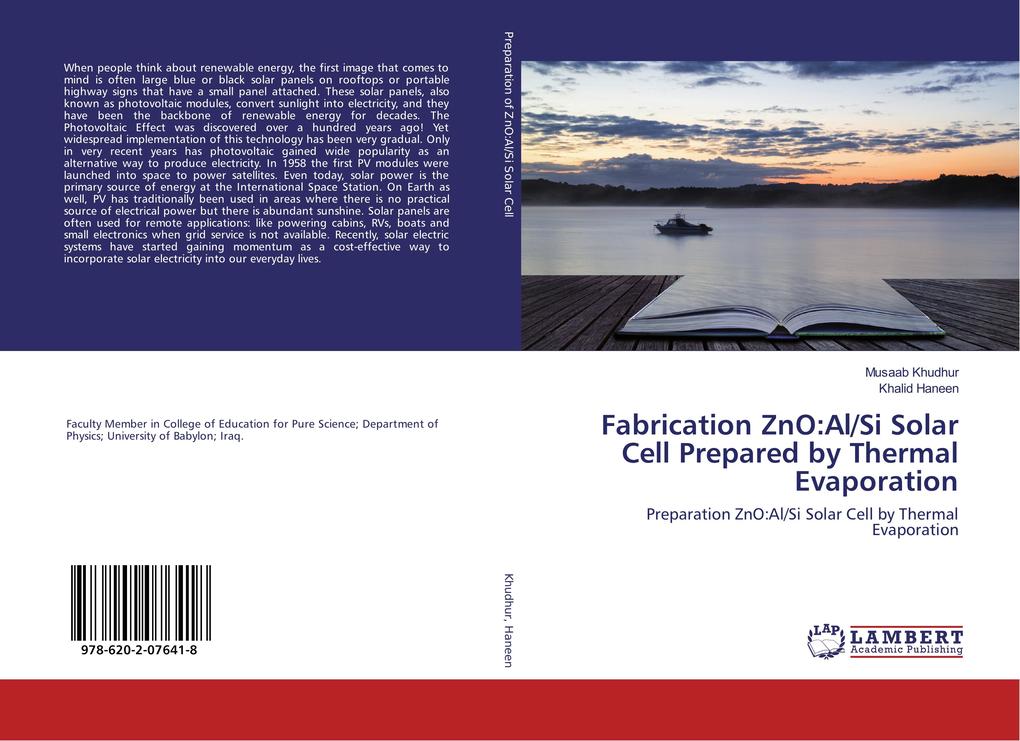 Fabrication ZnO:Al/Si Solar Cell Prepared by Thermal Evaporation