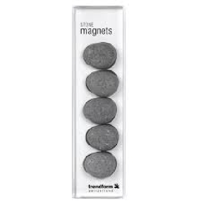 Magnet STONE 5er Set grau