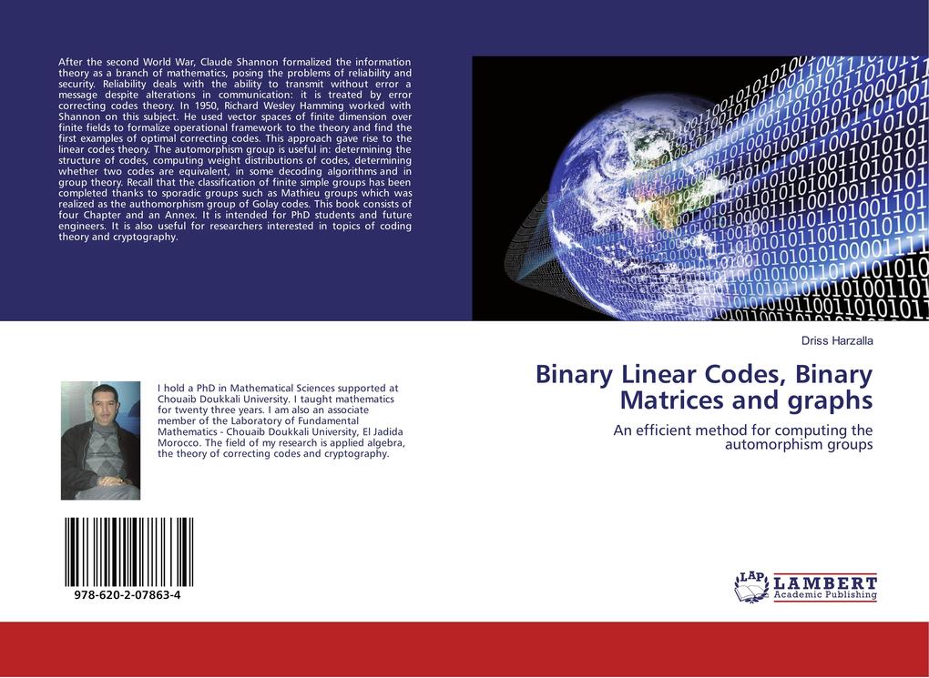 Binary Linear Codes Binary Matrices and graphs