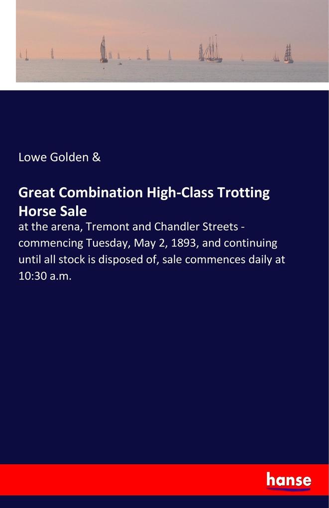 Great Combination High-Class Trotting Horse Sale
