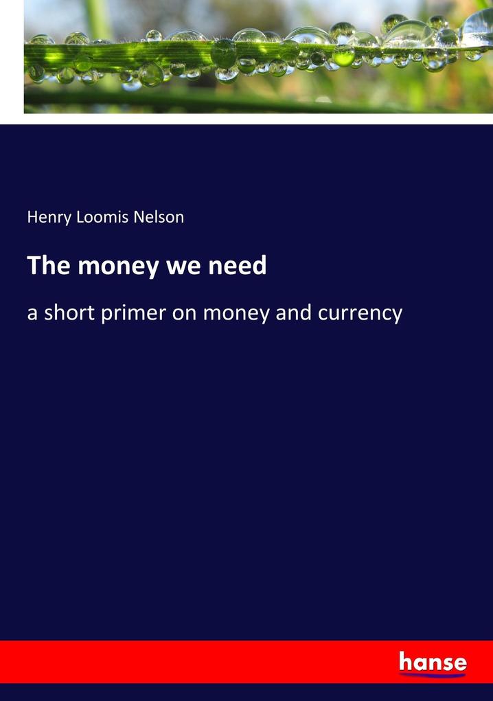 Image of The money we need