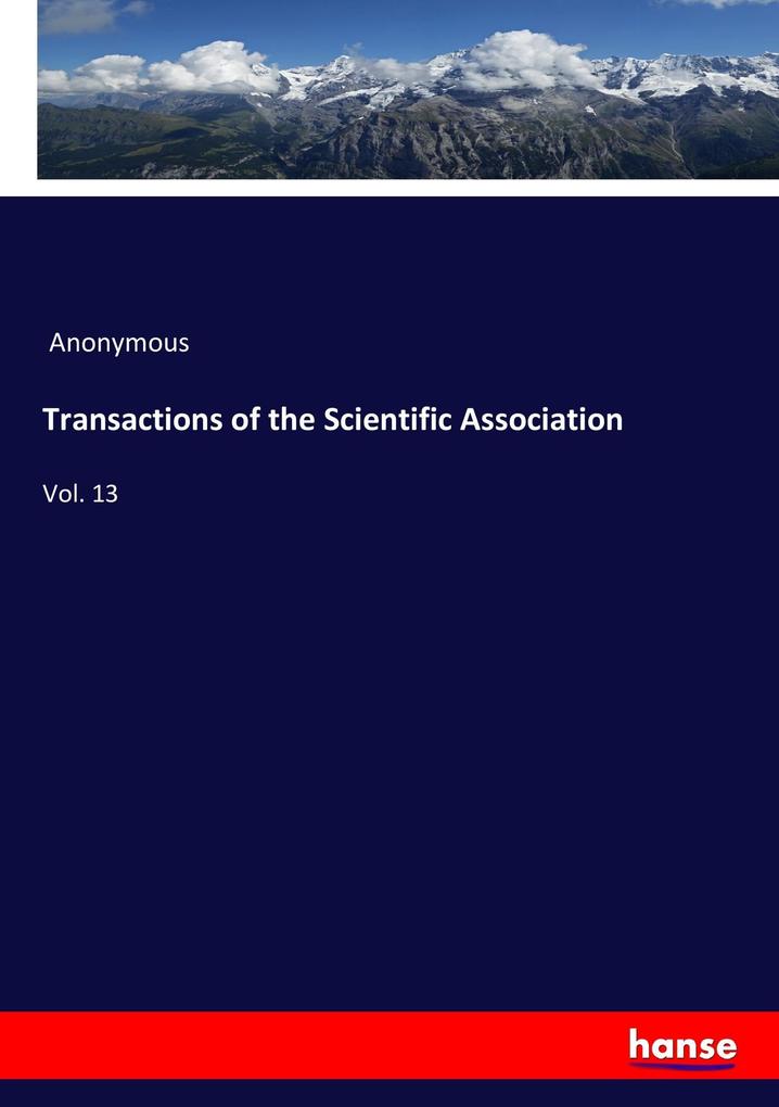 Transactions of the Scientific Association