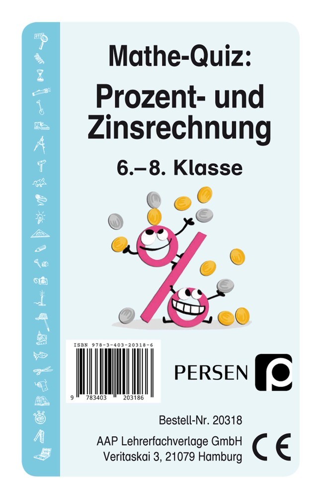 Mathe Quiz Prozent Und Zinsrechnung Sonstige Artikel Liv Von Halen