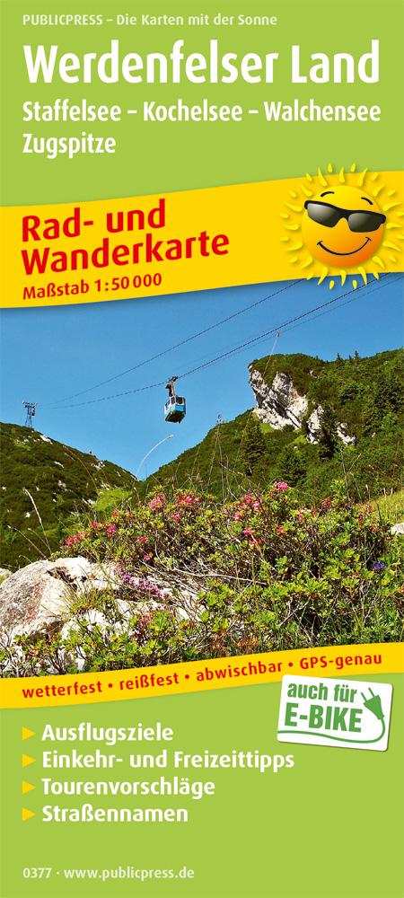 Werdenfelser Land Staffelsee - Kochelsee - Walchensee - Zugspitze 1:50 000