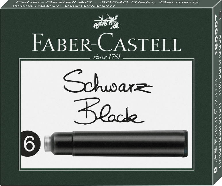 Faber-Castell Tintenpatronen Standard schwarz