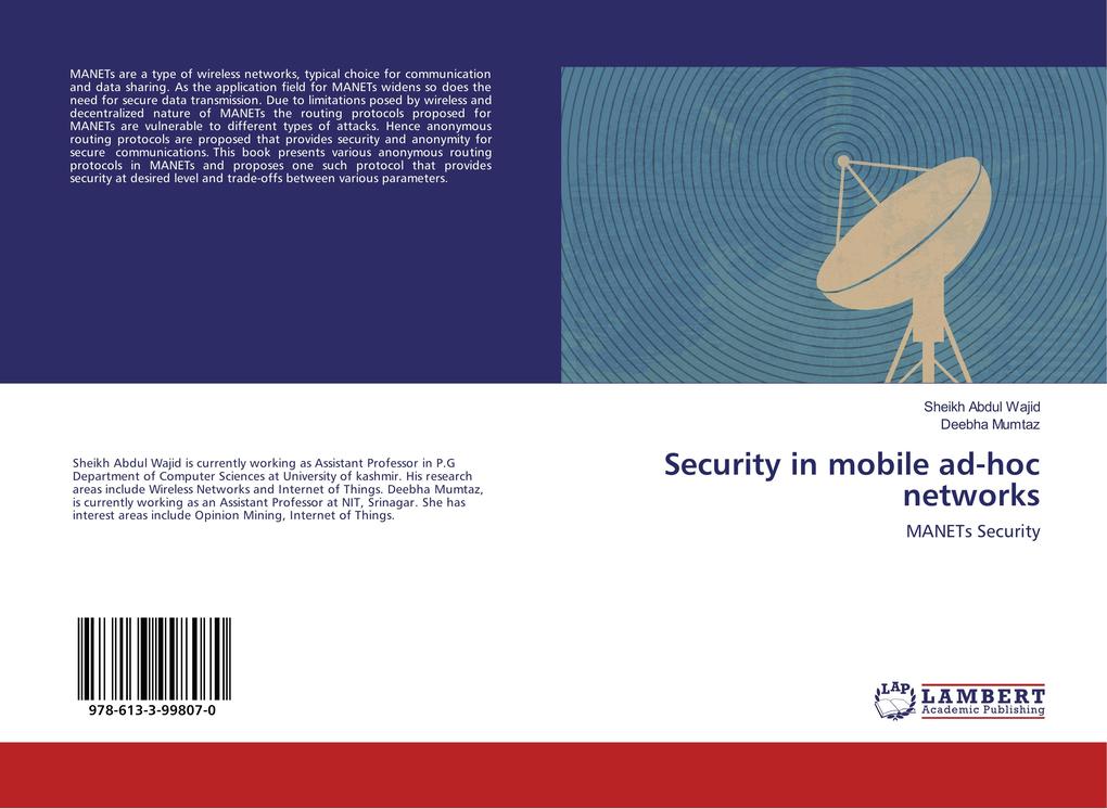 Security in mobile ad-hoc networks