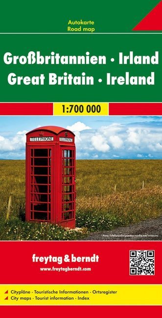 Großbritannien - Irland Autokarte 1:700.000. Grande Bretagne Irlande; Gran Bretana Irlanda. Great