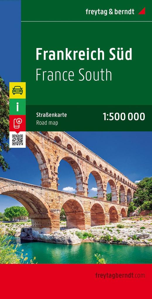 Frankreich Süd / France South 1 : 500 000. Autokarte Straßenkarte