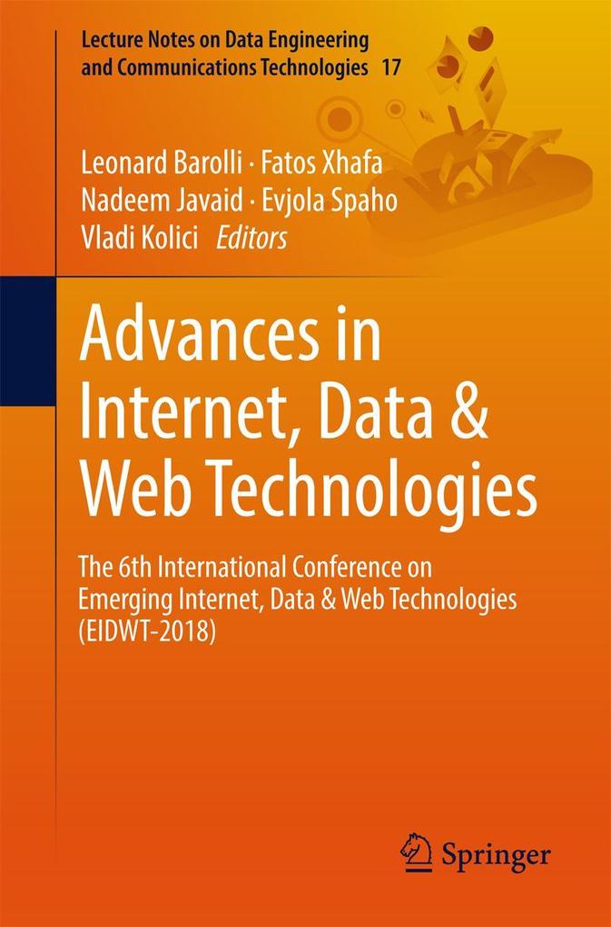 Advances in Internet Data & Web Technologies