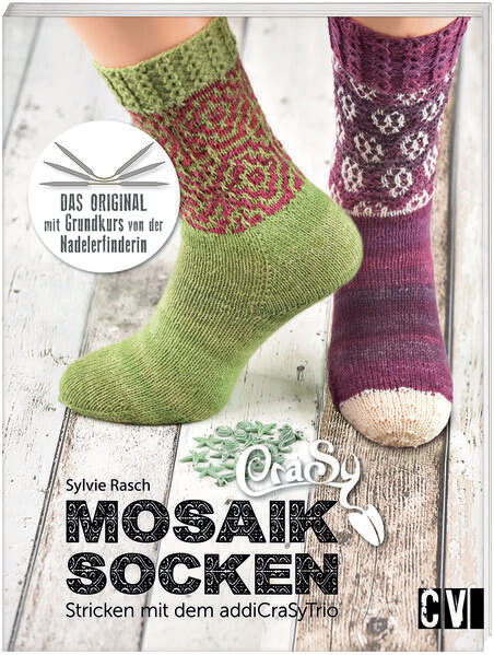 Image of CraSy Mosaik - Socken Stricken mit dem addiCraSyTrio