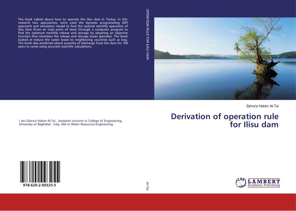 Derivation of operation rule for Ilisu dam