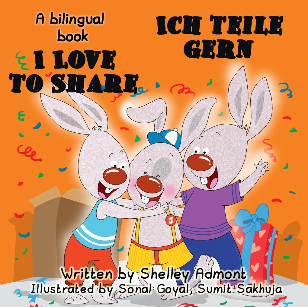 to Share Ich teile gern (English German Book for Kids)