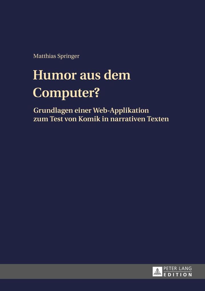 Humor aus dem Computer? - Matthias Springer