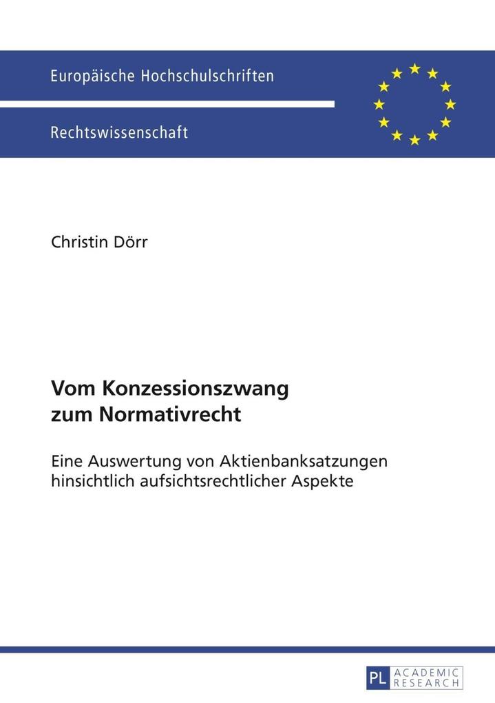Vom Konzessionszwang zum Normativrecht als eBook Download von Christin Dorr - Christin Dorr