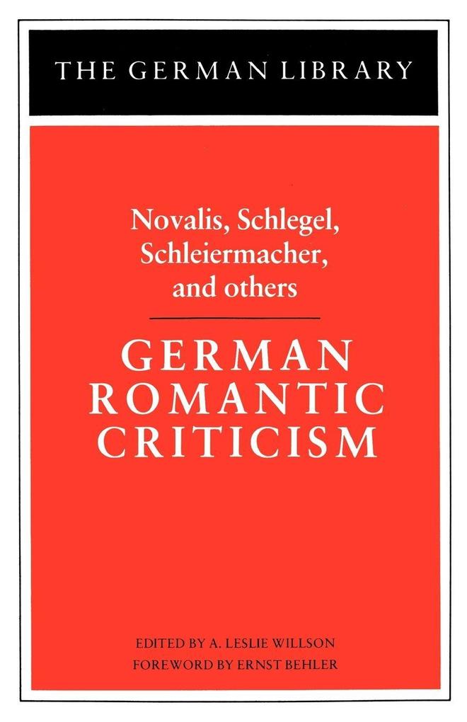 German Romantic Criticism