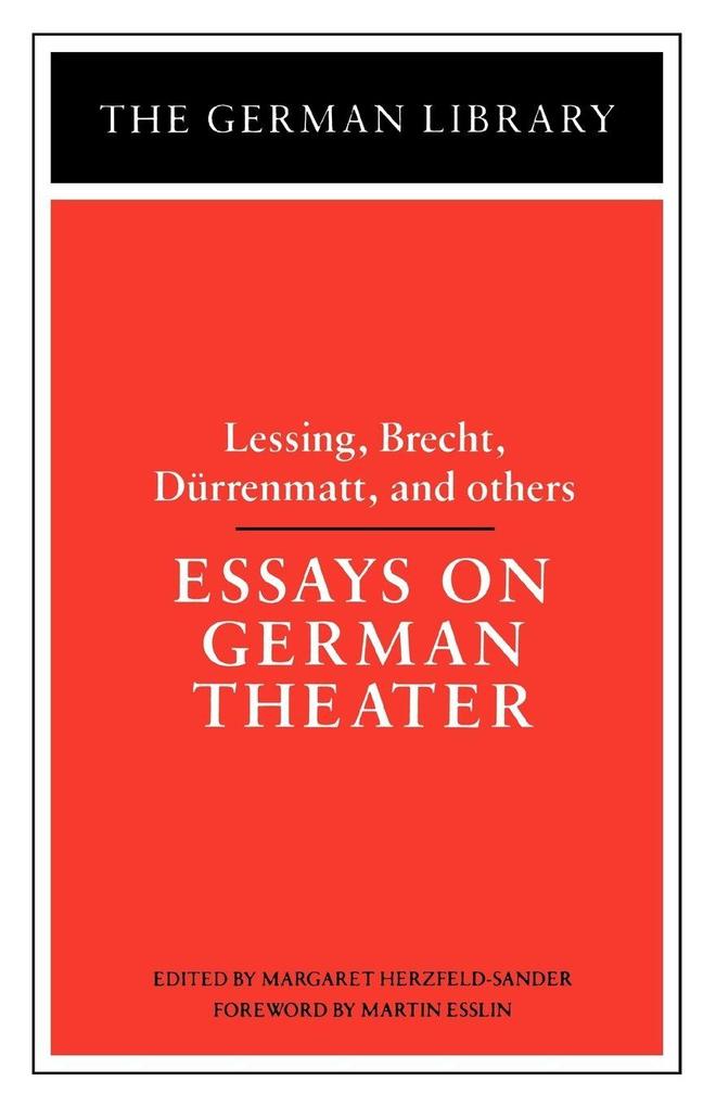 Essays on German Theater