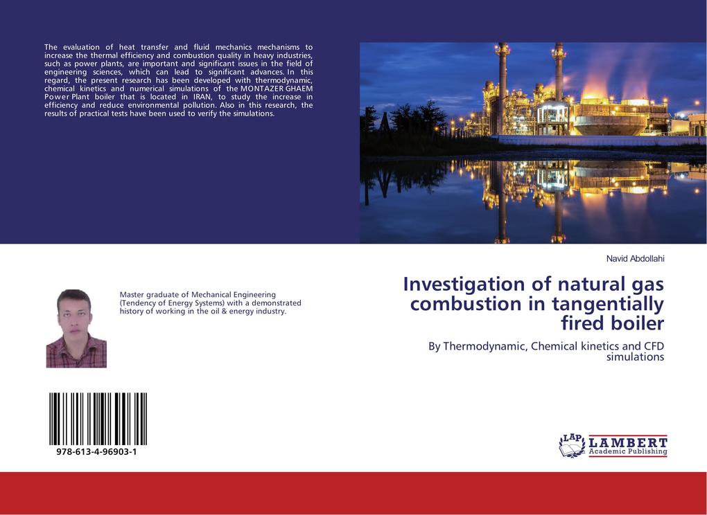 Investigation of natural gas combustion in tangentially fired boiler