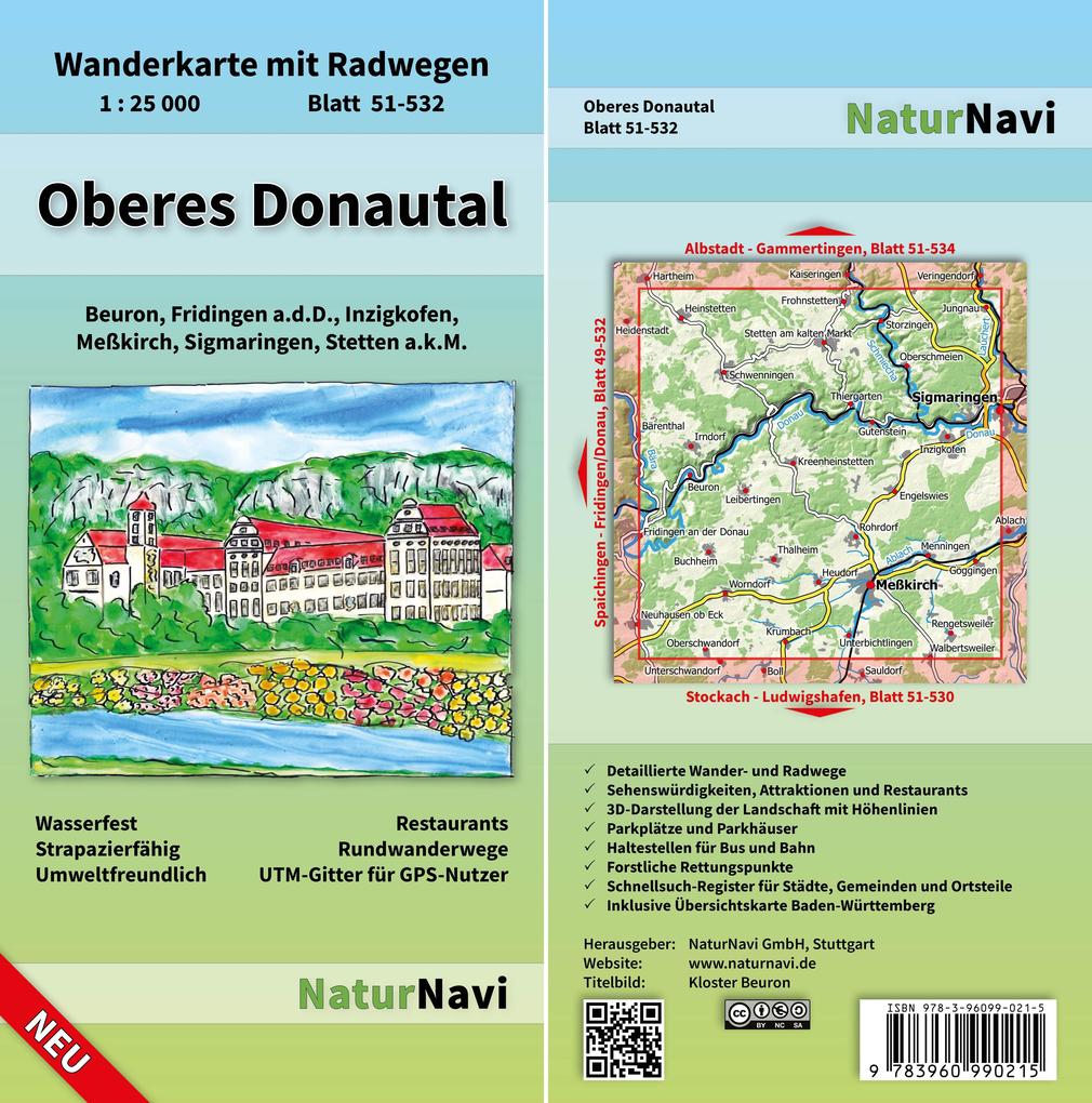 Oberes Donautal 1 : 25 000 Blatt 51-532