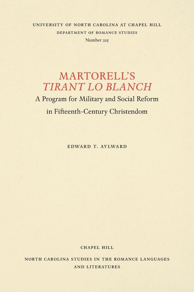 Martorell's Tirant lo Blanch