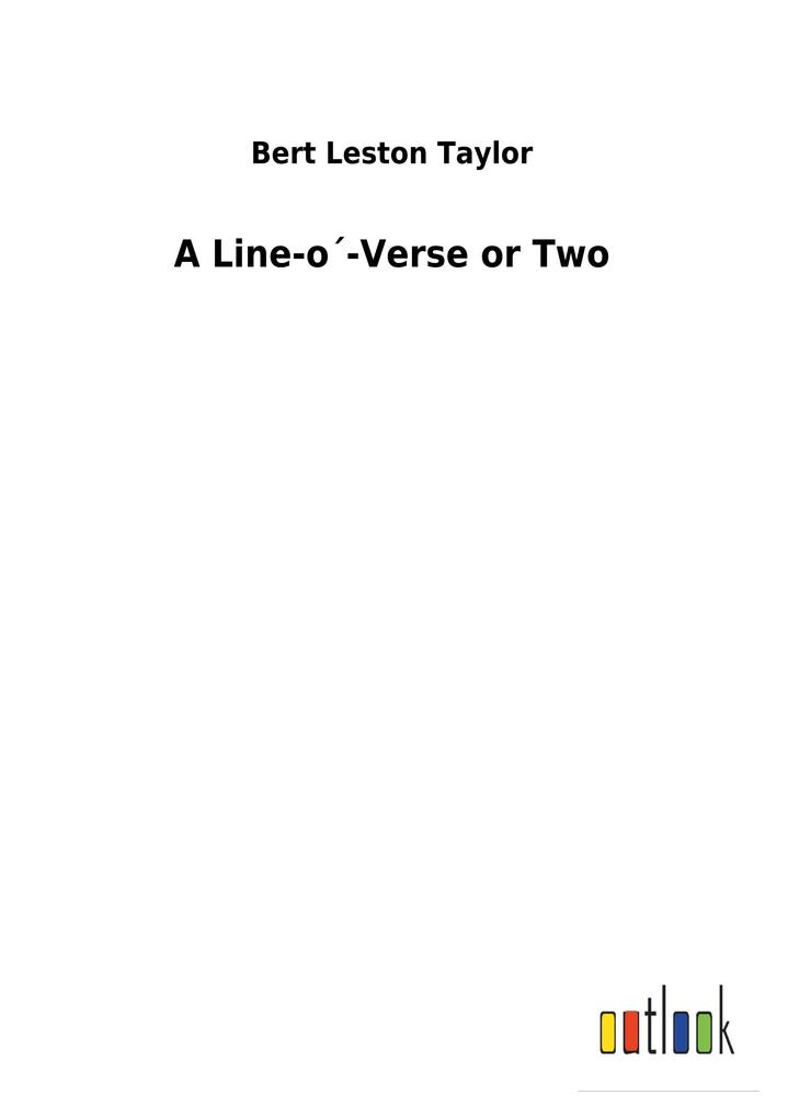 Image of A Line-o'-Verse or Two