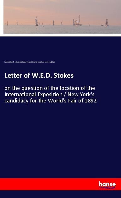 Letter of W.E.D. Stokes