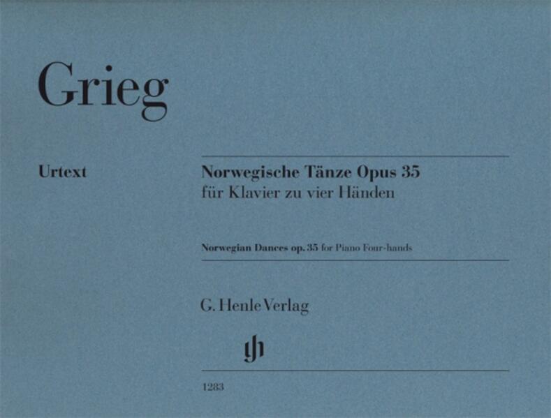 Norwegische Tänze Opus 35 für Klavier zu vier Händen Urtext