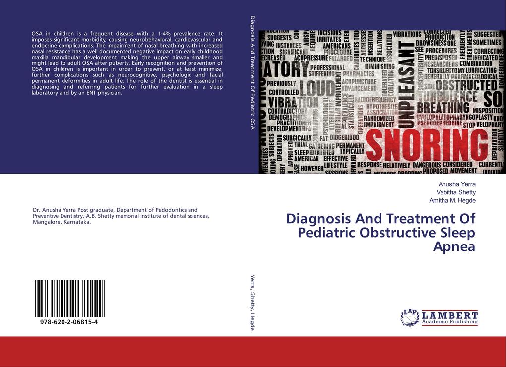 Diagnosis And Treatment Of Pediatric Obstructive Sleep Apnea