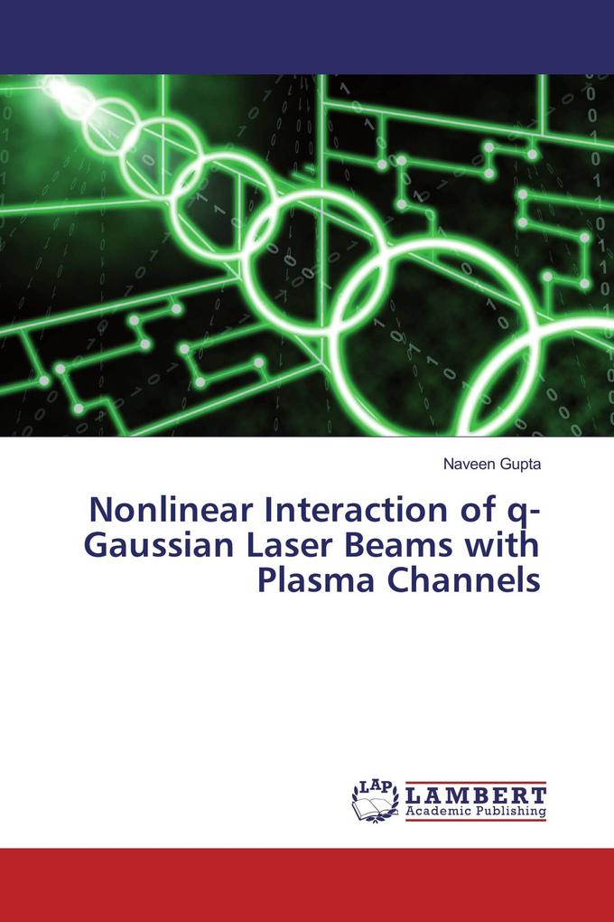 Nonlinear Interaction of q-Gaussian Laser Beams with Plasma Channels