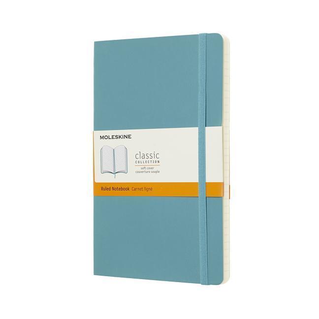 Moleskine Notizbuch Large/A5 Liniert Soft Cover Riff Blau