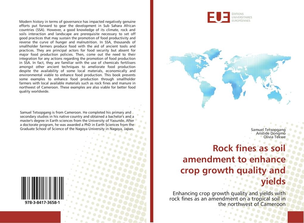 Rock fines as soil amendment to enhance crop growth quality and yields