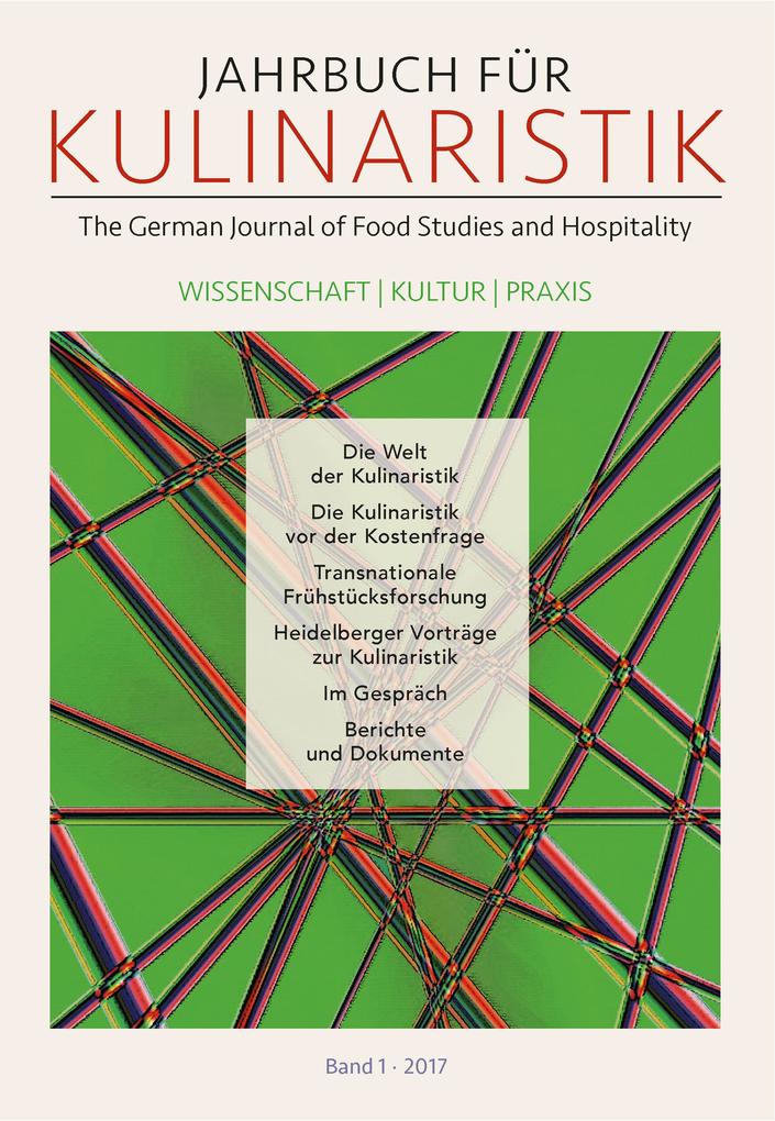 Jahrbuch für Kulinaristik Bd 1 2017