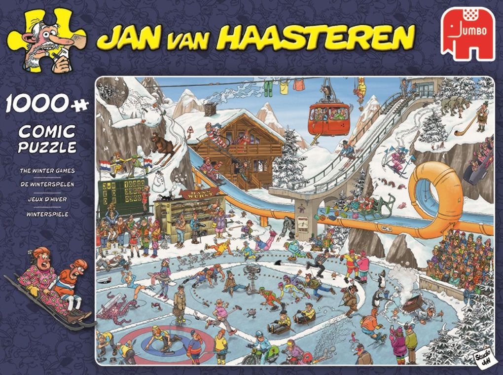 Jan van Haasteren - Die Winterspiele - 1000 Teile Puzzle