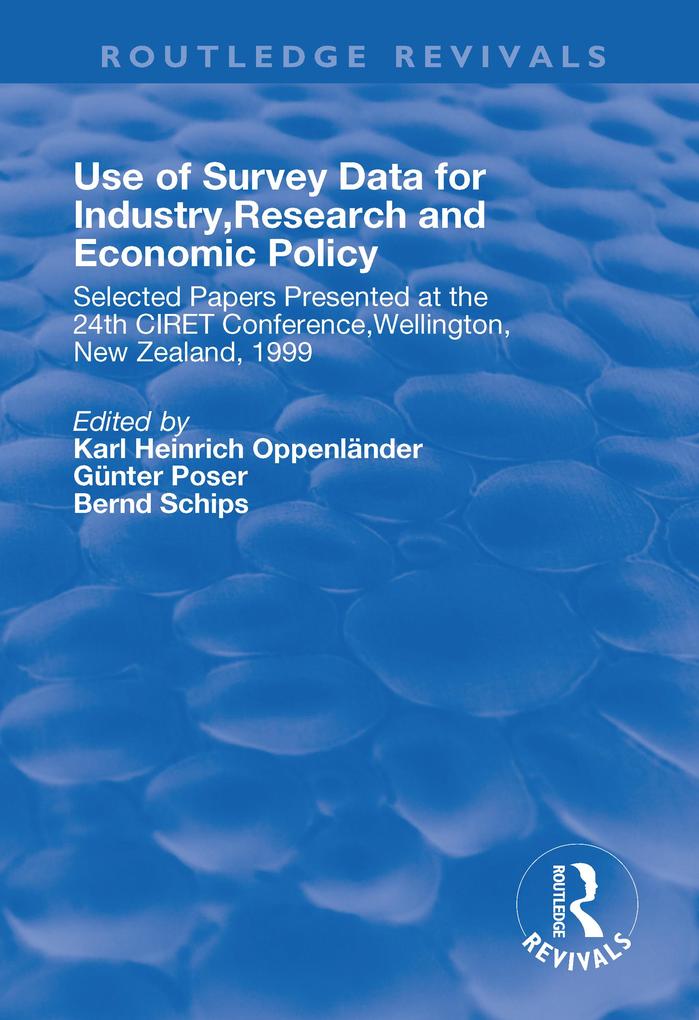 Use of Survey Data for Industry Research and Economic Policy