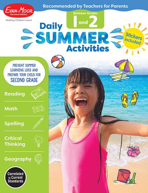Daily Summer Activities: Between 1st Grade and 2nd Grade Grade 1 - 2 Workbook