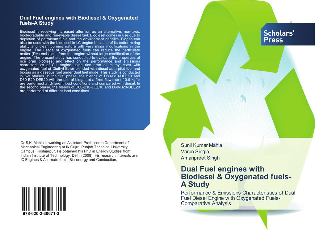 Dual Fuel engines with Biodiesel & Oxygenated fuels-A Study