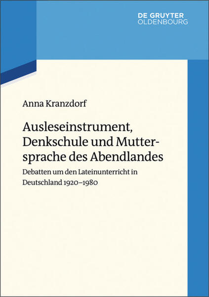 Ausleseinstrument Denkschule und Muttersprache des Abendlandes - Anna Kranzdorf