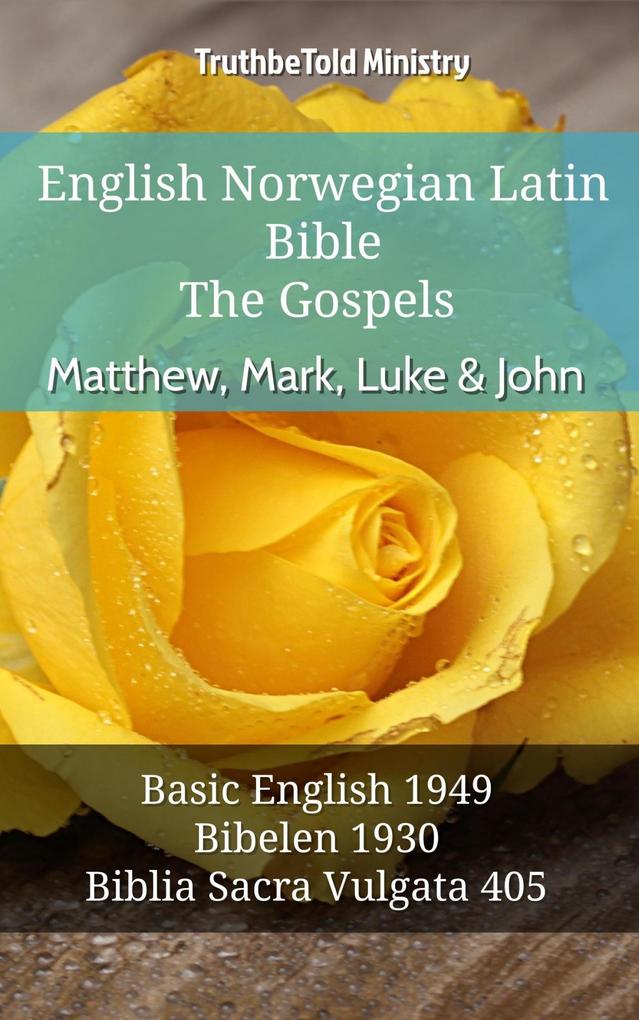 English Norwegian Latin Bible - The Gospels - Matthew Mark Luke & John