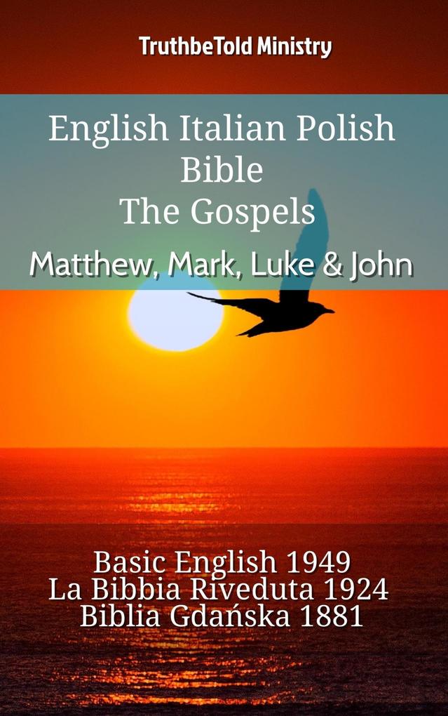 English Italian Polish Bible - The Gospels - Matthew Mark Luke & John