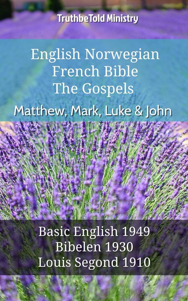 English Norwegian French Bible - The Gospels - Matthew Mark Luke & John