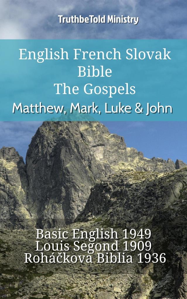 English French Slovak Bible - The Gospels - Matthew Mark Luke & John
