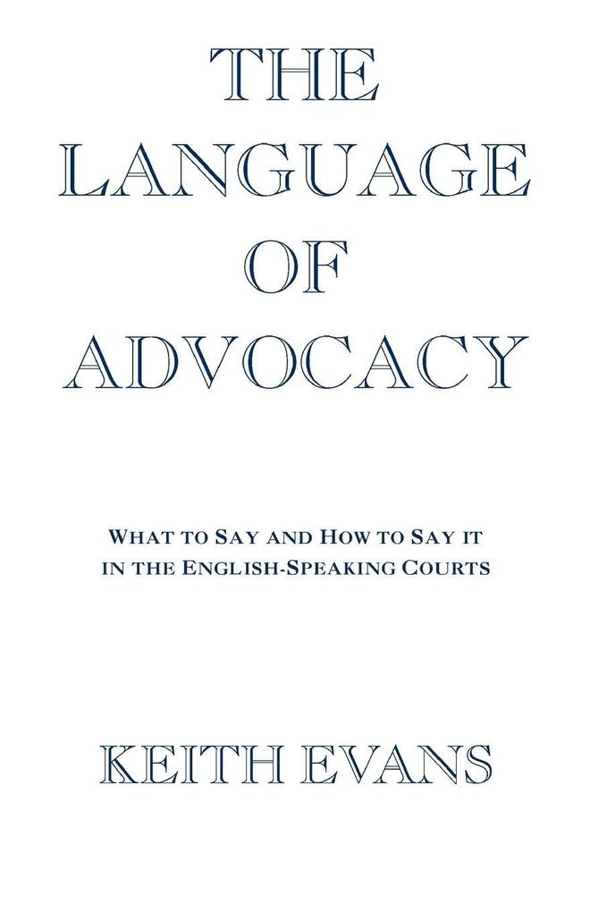 The Language of Advocacy