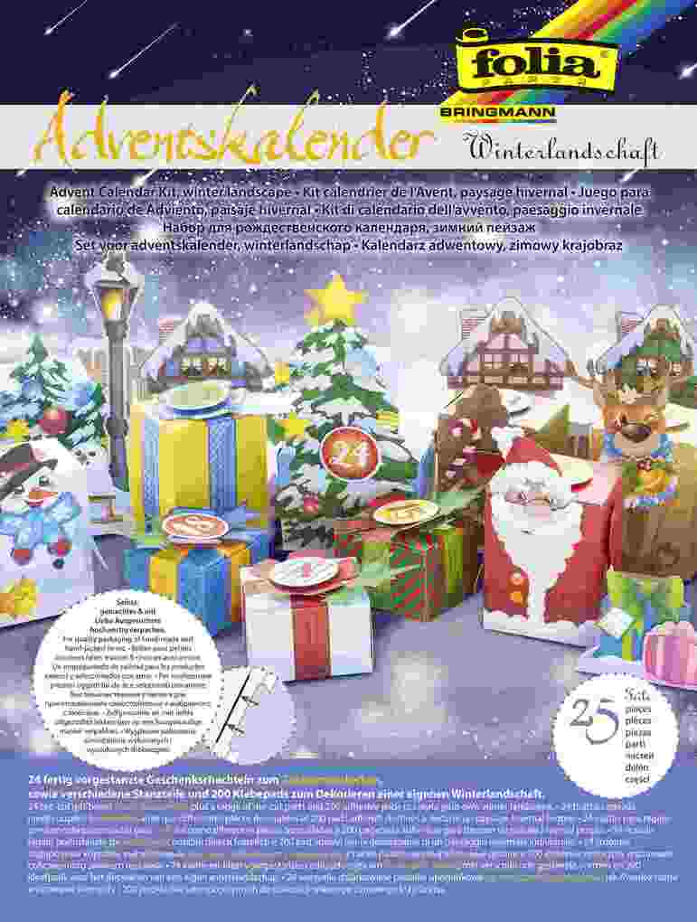 folia Bastelset Adventskalender Winterlandschaft