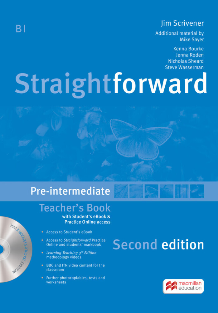 Straightforward Second Edition: Pre-Intermediate / Teacher?s Book with Resource DVD-ROM, Practice Online Access and ebook