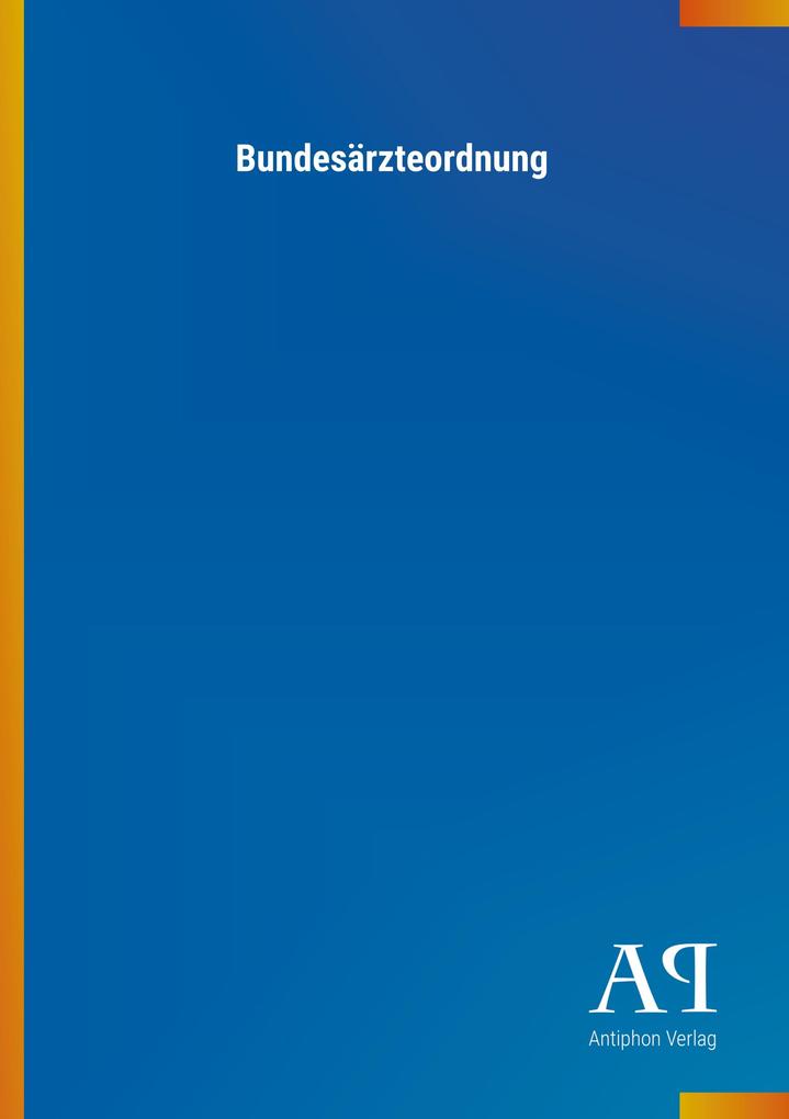 Bundesärzteordnung