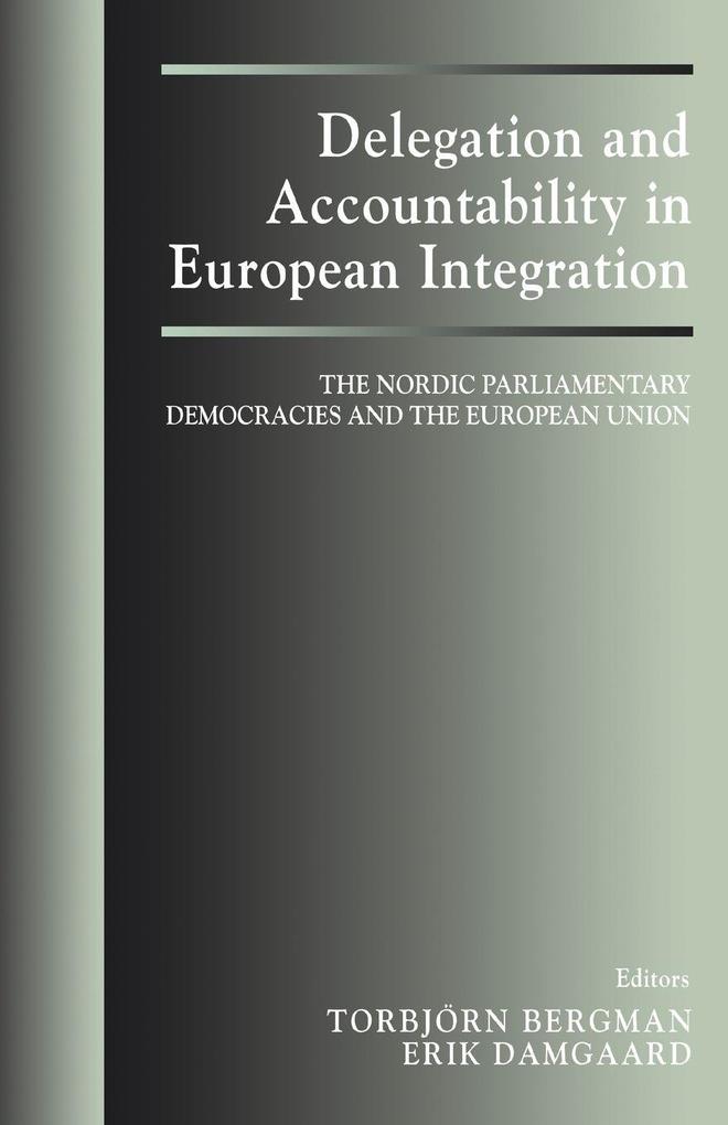 Delegation and Accountability in European Integration