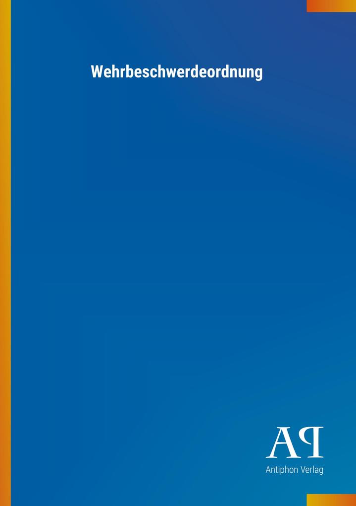 Wehrbeschwerdeordnung