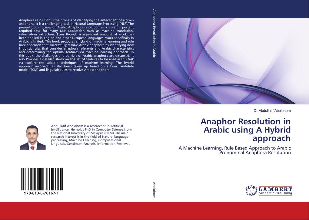 Anaphor Resolution in Arabic using A Hybrid approach